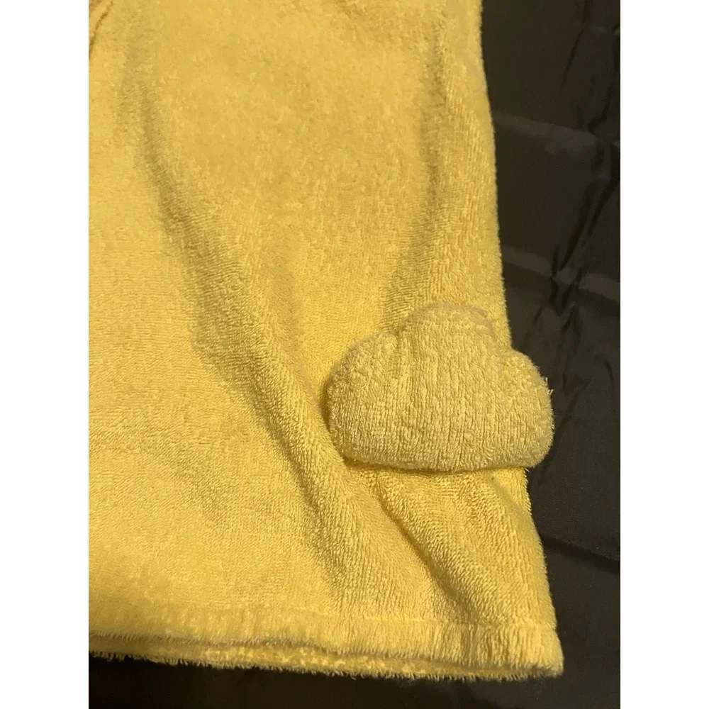 Pal Towel Yellow Duck Orange Feet Kids Bath Hooded Towel Wrap Cotton Shower Time